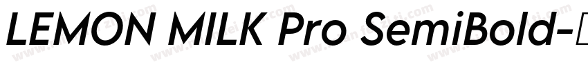 LEMON MILK Pro SemiBold字体转换